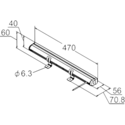 LED Extraljusramp 47cm Rak