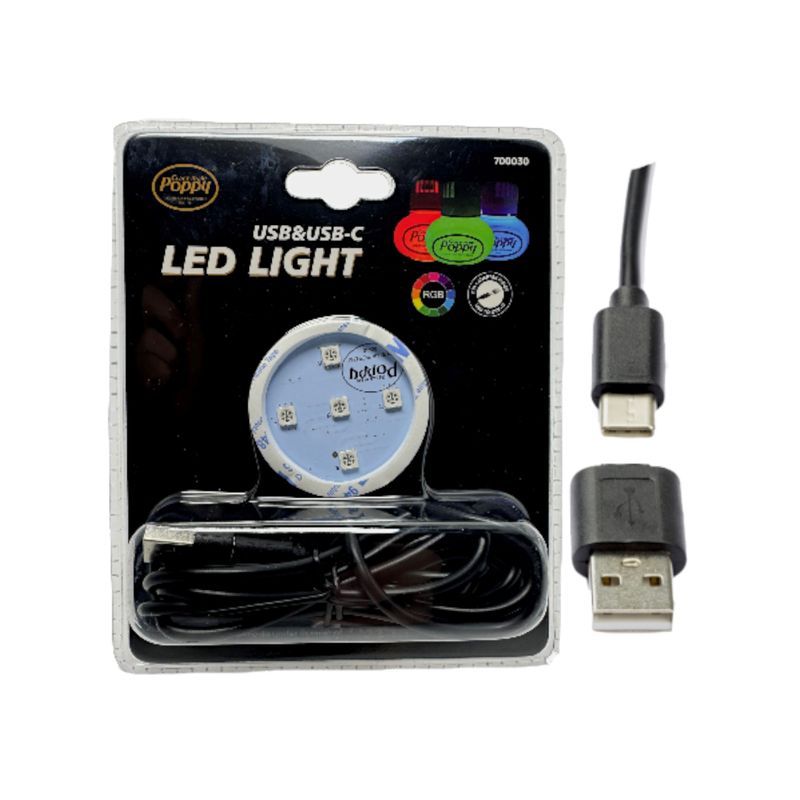 Poppy RGB LED Ljusplatta USB & USB-C