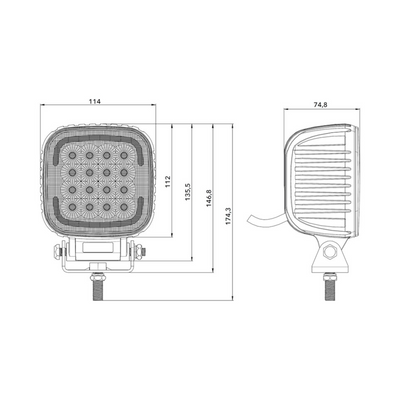 Flextra Quad 80w Arbetsbelysning