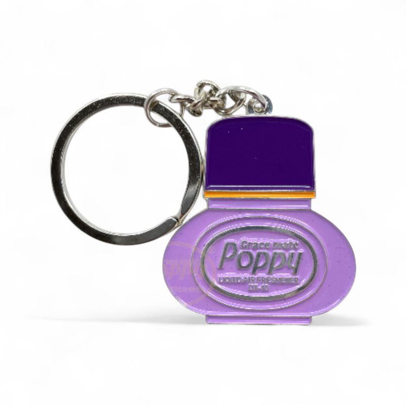 Nyckelring Poppy Lavender Rostfri