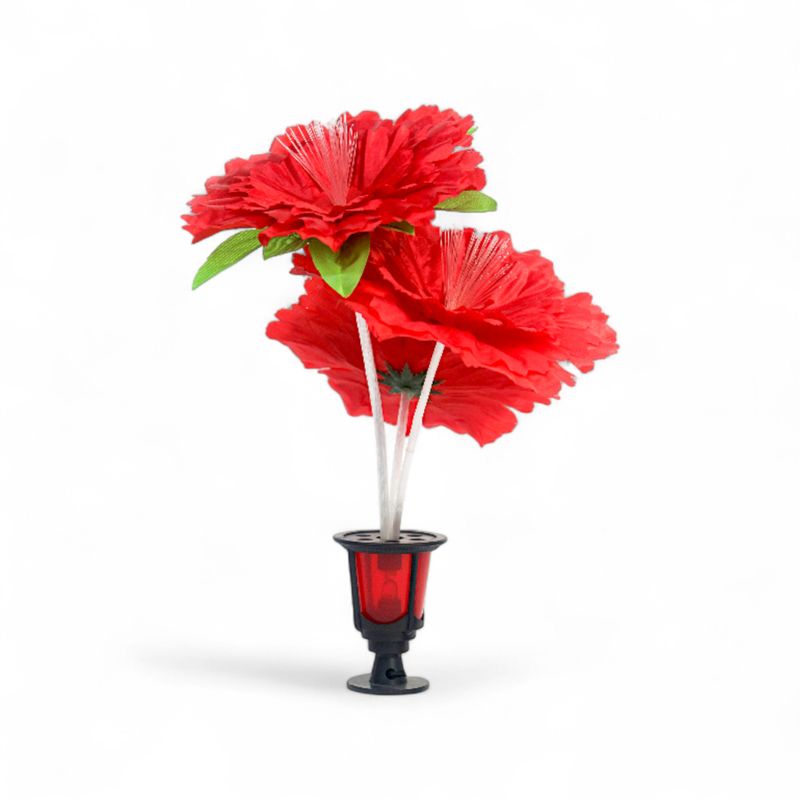 LED Blomma Röd