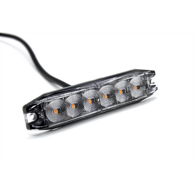 Blixtljus Slim 6 LED 12/24V