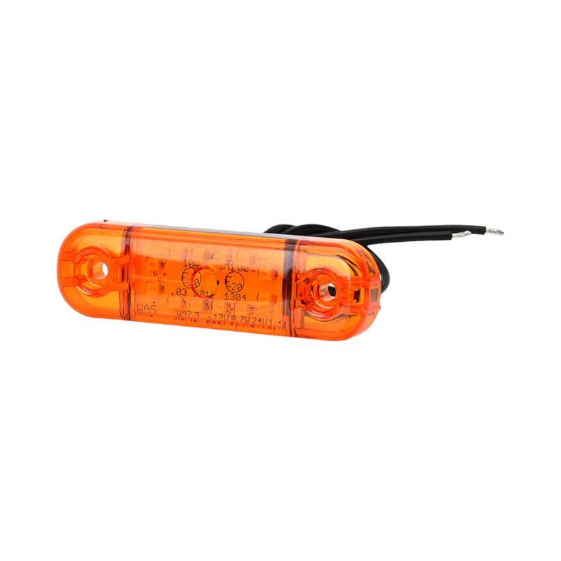 Sidomarkering Slim Orange 12 LED