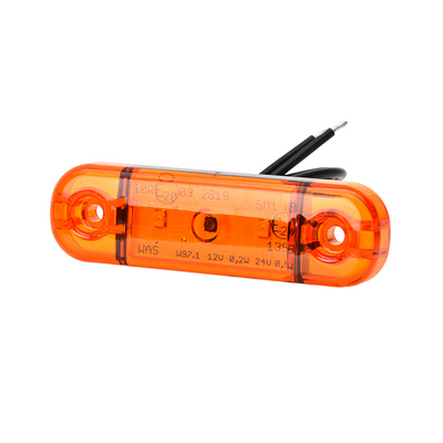 Sidomarkering Slim Orange 3 LED