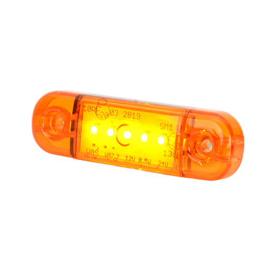 Sidomarkering Slim Orange 5 LED