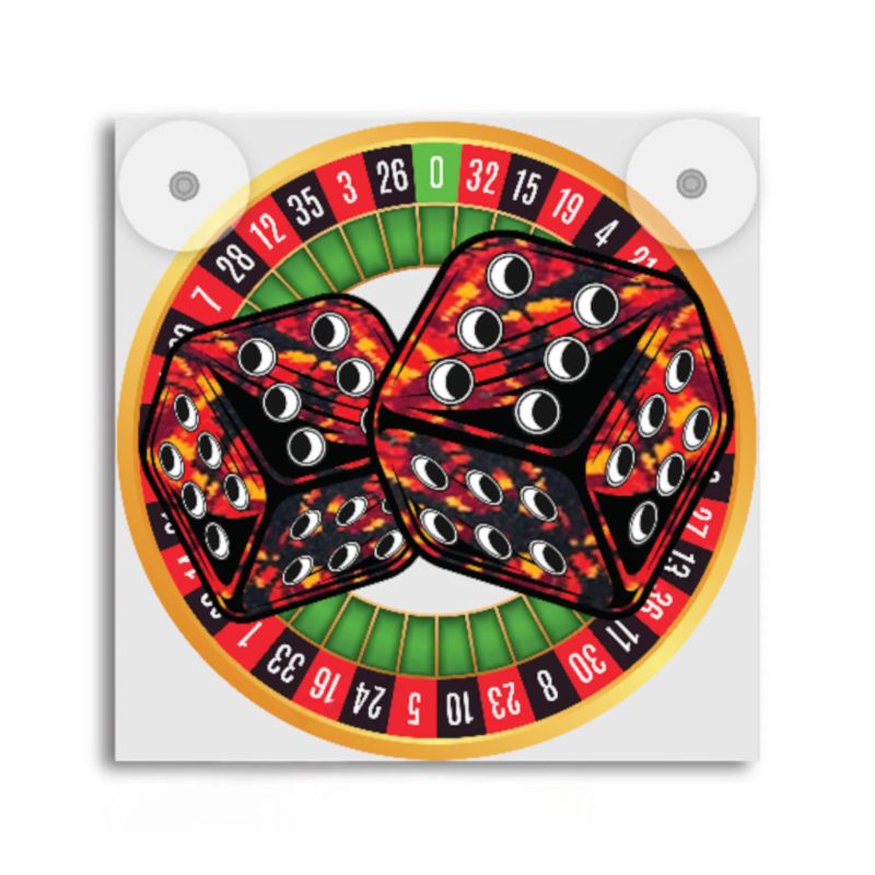 Ljusbox Tärningar Bussplysch Röd