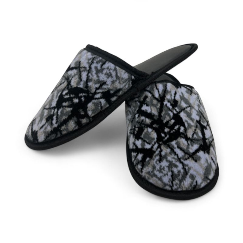 Bussplysch Tofflor Grå