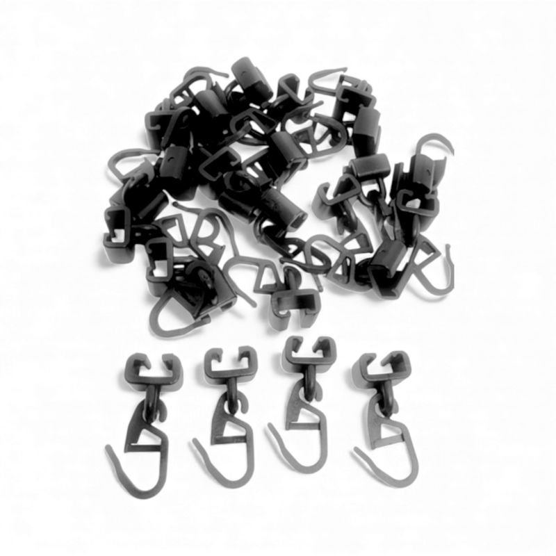 25-pack Svart Gardinkrok Scania NextGen