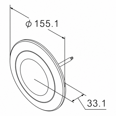 Baklampa LED Kromsarg