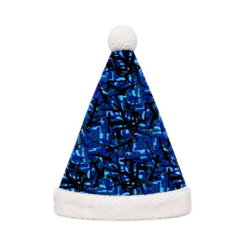 Danish Plush Santa Hat Blue
