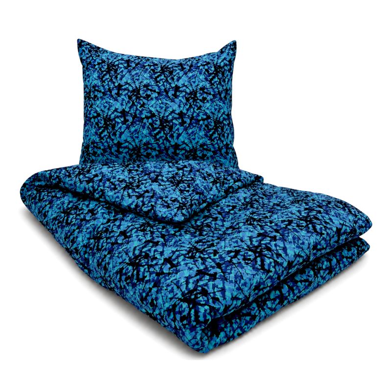 Danish Plush Bed Cover Blue 140x200
