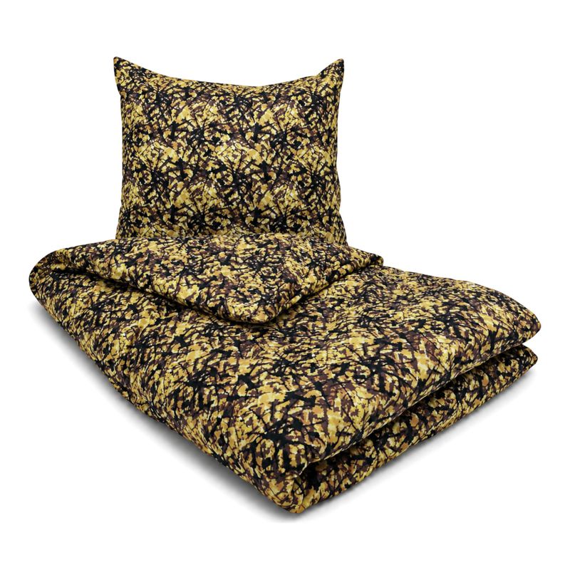 Danish Plush Bed Cover Yellow 140x200