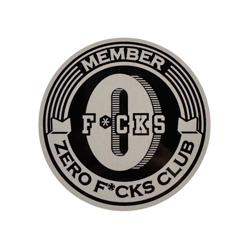 Dekal Zero Fcks Club