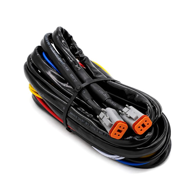 Wiring Harness Auxiliary Light 2x 4-pin DT Connectors