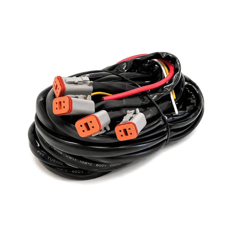 Wiring Harness Auxiliary Light 4x 4-pin DT Connectors