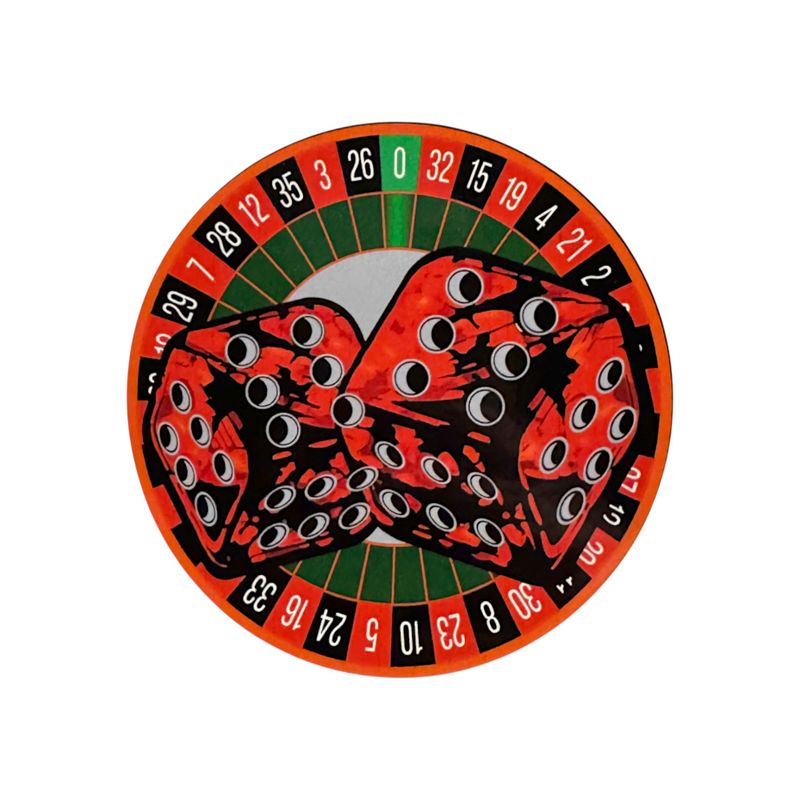 Dekal Tärningar Bussplysch Röd