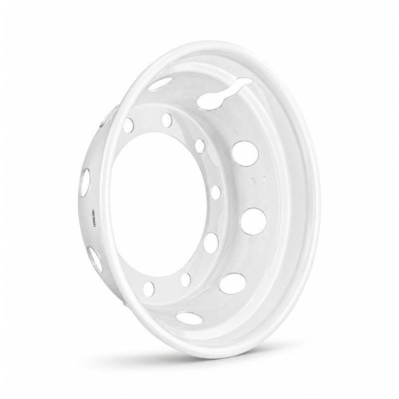 Hjulsida 22.5" x 11.75" ET0 10-Bult Vit