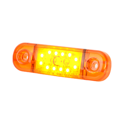 Sidomarkering Slim Orange 12 LED