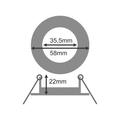Mounting Frame for GU4/MR11 Spotlight