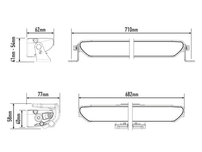 Lazer Linear 24 LED Arbetsljusramp 68cm