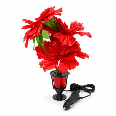LED Blomma Röd 12/24V