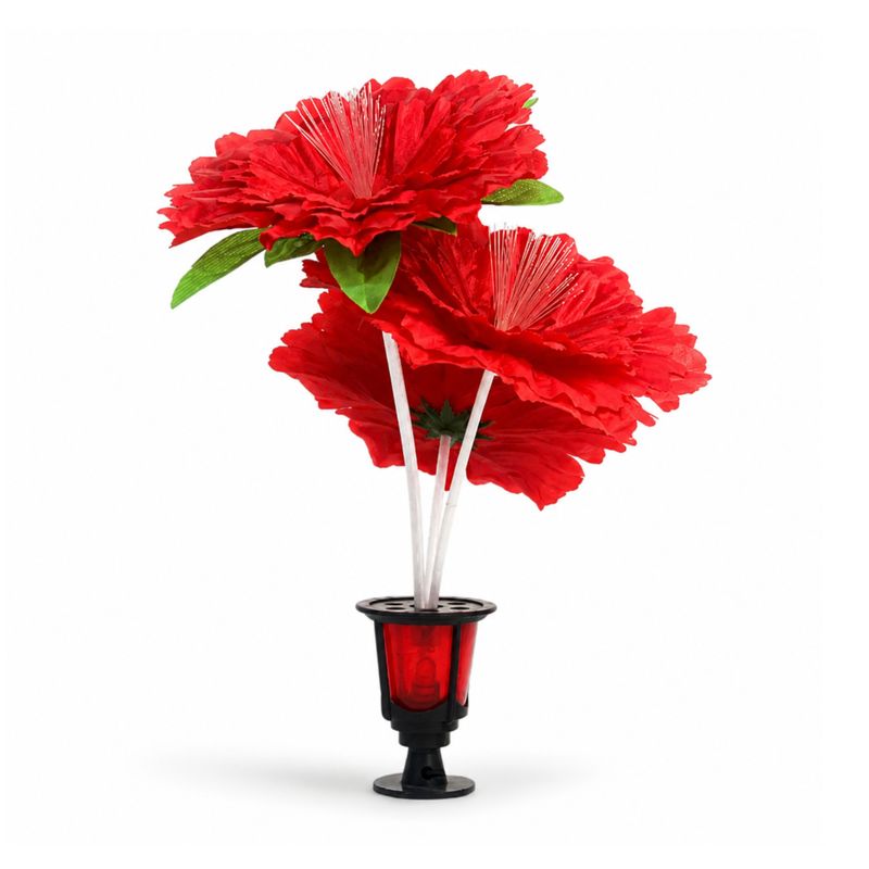 LED Blomma Röd 12/24V
