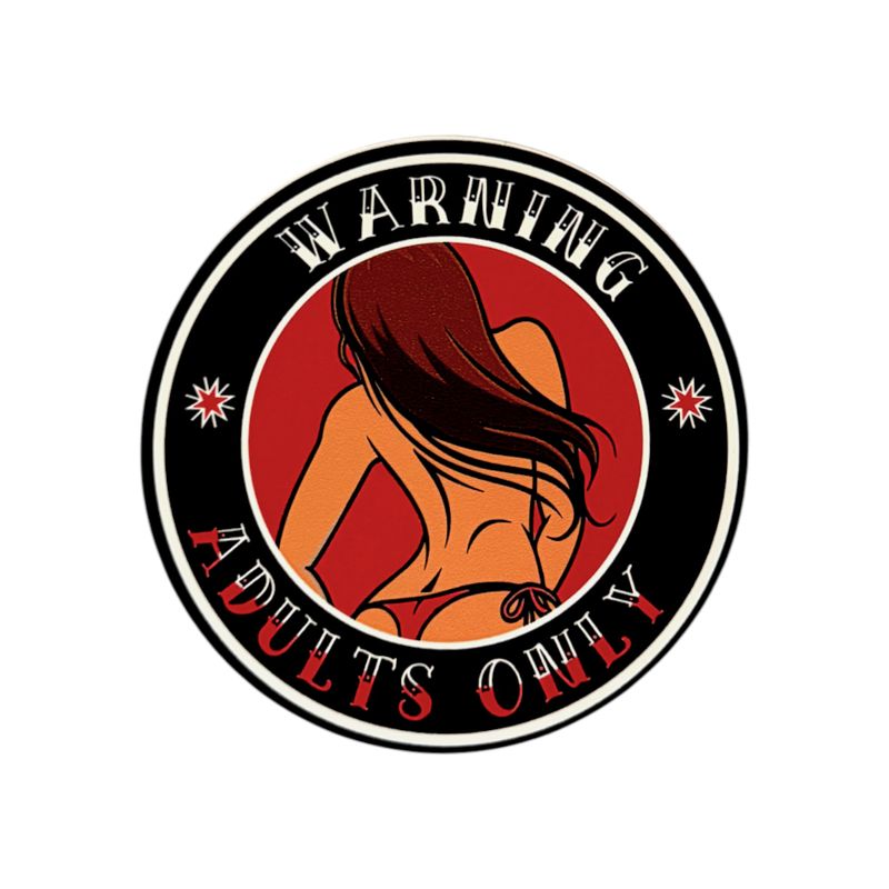 Dekal Warning Adults Only