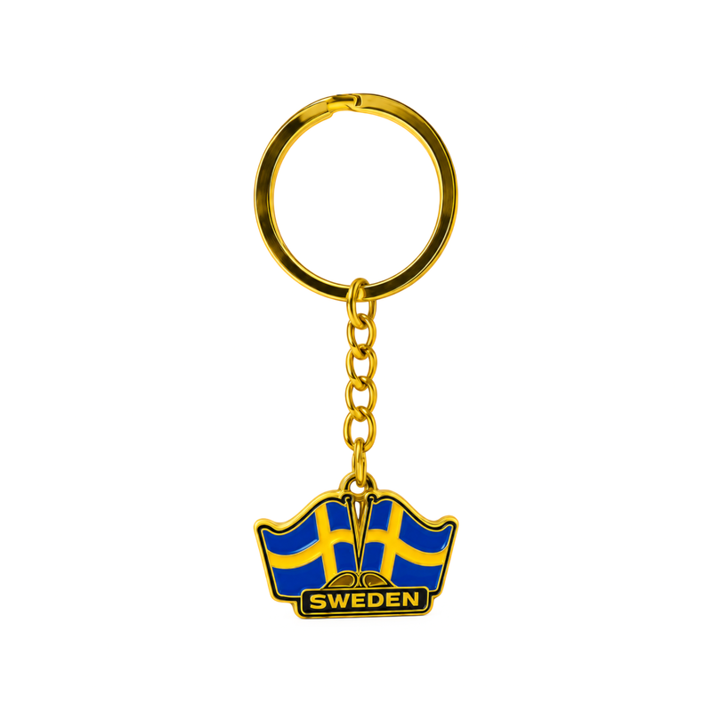 Keyring Sweden Flag