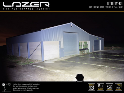 Lazer Utility 80w LED Slimline Arbetslampa