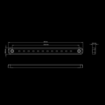 Strands Dark Knight Baklampa Slim 12 LED