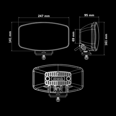 Strands IZE LED OG Auxiliary Light Oval