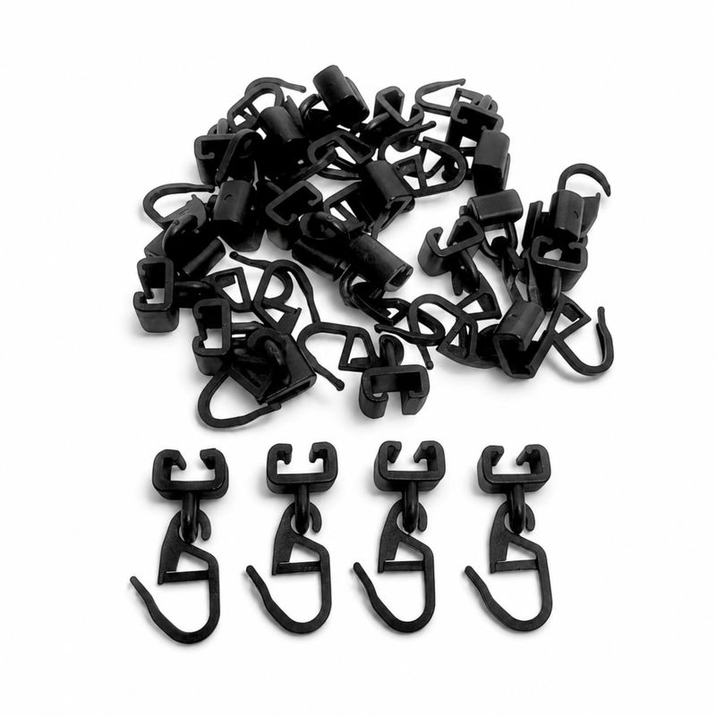 25-pack Svart Gardinkrok Scania NextGen