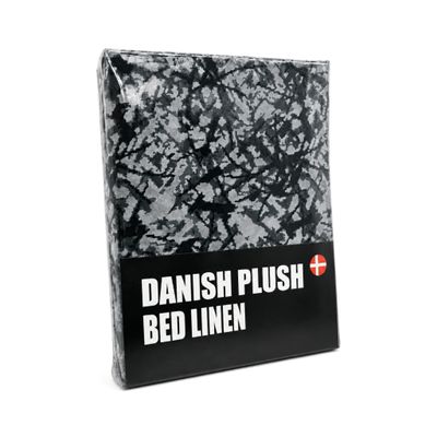 Påslakanset Bussplysch Grå 140x200