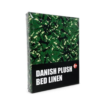 Danish Plush Bed Cover Green 140x200