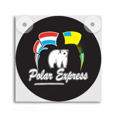 Ljusbox Polar Express Flags
