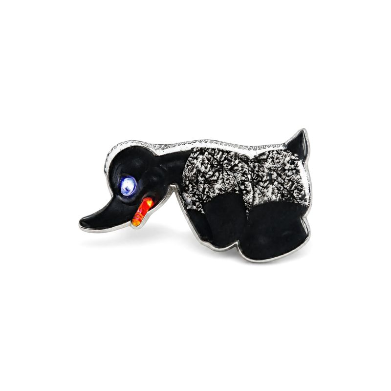 Pin Angry Duck Danish Plush Grey