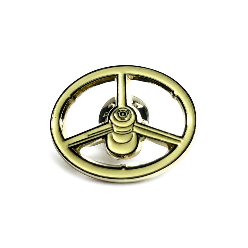 Pin Old School Steering Wheel White