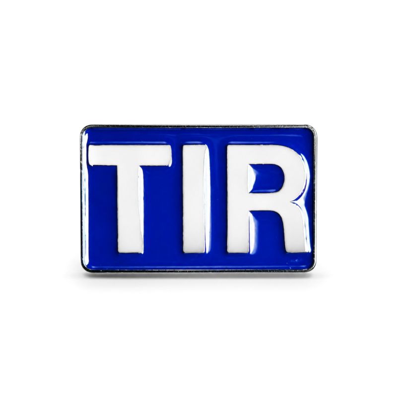 Pin TIR Sign Blue