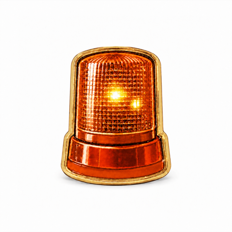 Pin Varningsljusglas Orange