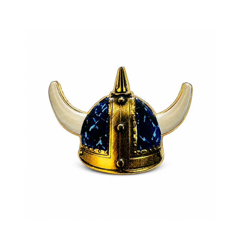 Pin Vikingahjälm Bussplysch Blå