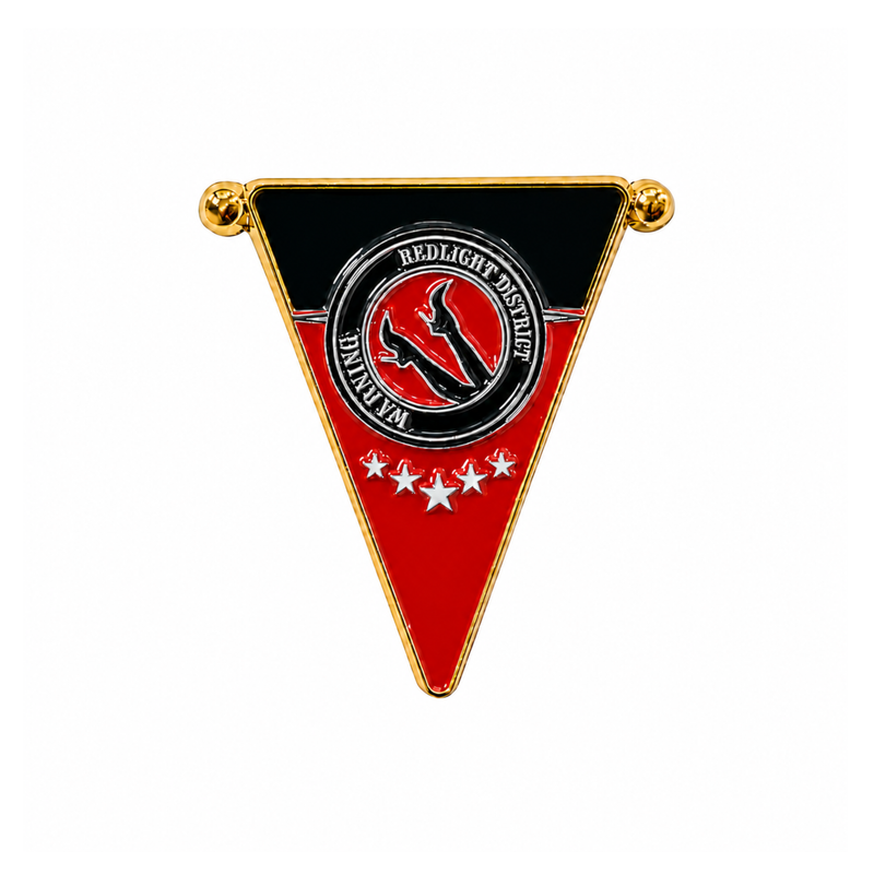 Pin Vimpel Warning Red Light District