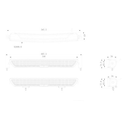 OZZ DRB1 P20" LED Extraljusramp Svart