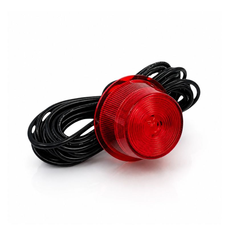 Positionsljus Retro Röd LED Gummiarm