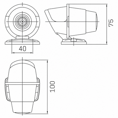 Taklampa Old School BA15s