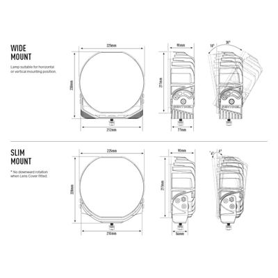 Lazer LED Sentinel 9" Svart Standard