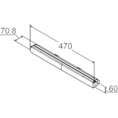 LED Extraljusramp 47cm Rak