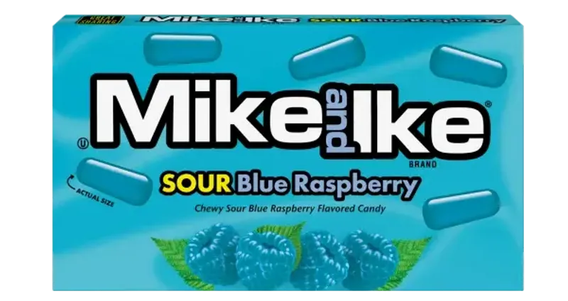 Mike & Ike - Sour Blue Raspberry 12 x 120g