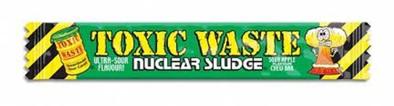 Toxic Waste - Nucler Sludge Chew Bar Sour Apple 50 x 20g