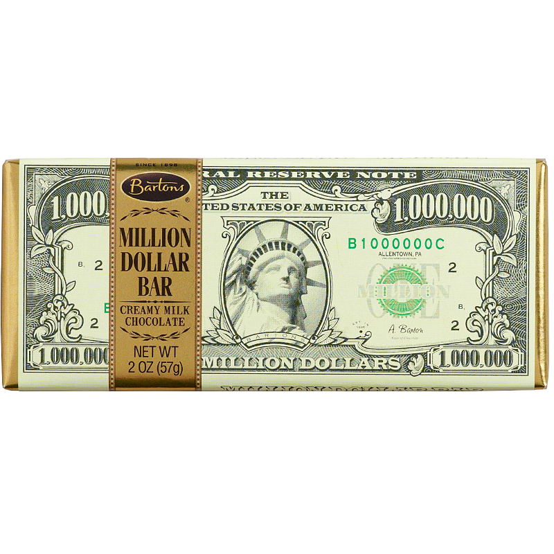 Million Dollar Chocolate Bar 12 x 57g