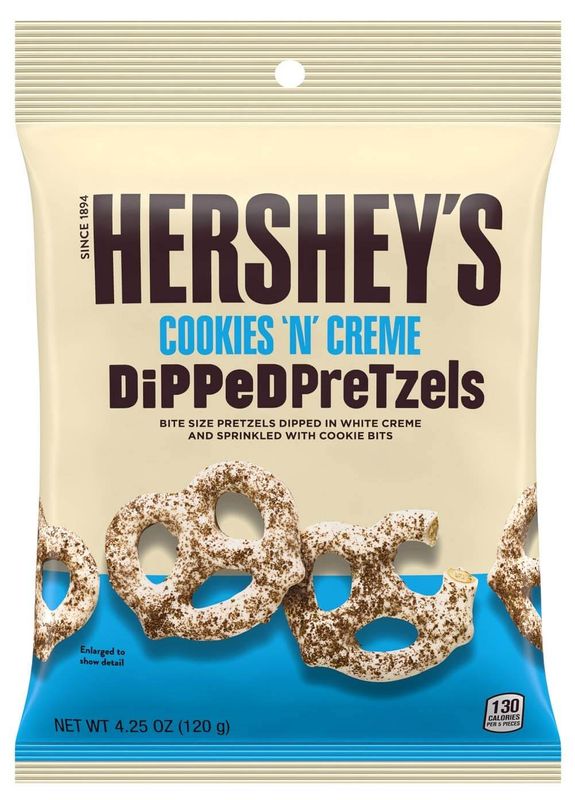Hershey Cookies and Creme Dipped Pretzels 12x120g